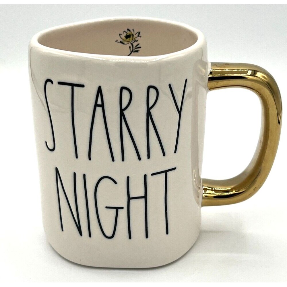 Rae Dunn Starry Night Jasmine Double Sided Mug Disney's Aladdin Princess Collect